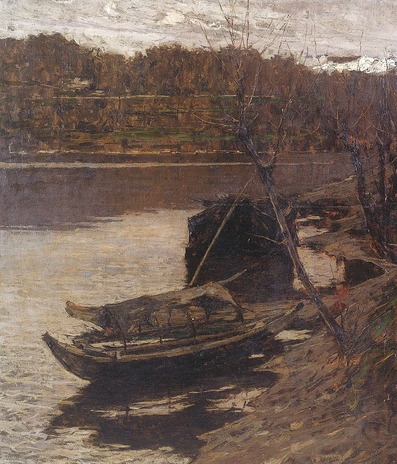  16-Francesco Filippini-Barche sulla spiaggia 